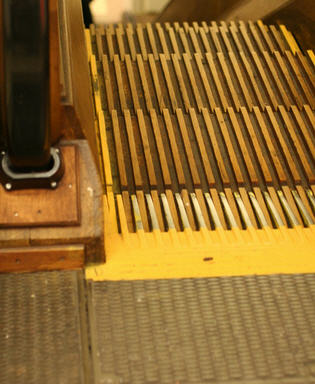  Macy*s wooden escalator New York City 